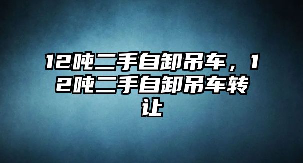 12噸二手自卸吊車，12噸二手自卸吊車轉(zhuǎn)讓