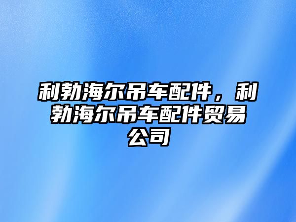 利勃海爾吊車配件，利勃海爾吊車配件貿(mào)易公司