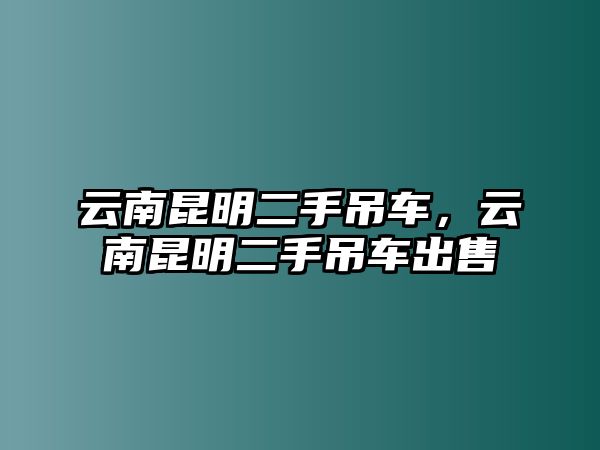 云南昆明二手吊車，云南昆明二手吊車出售