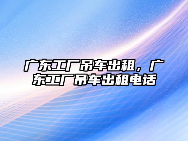 廣東工廠吊車出租，廣東工廠吊車出租電話