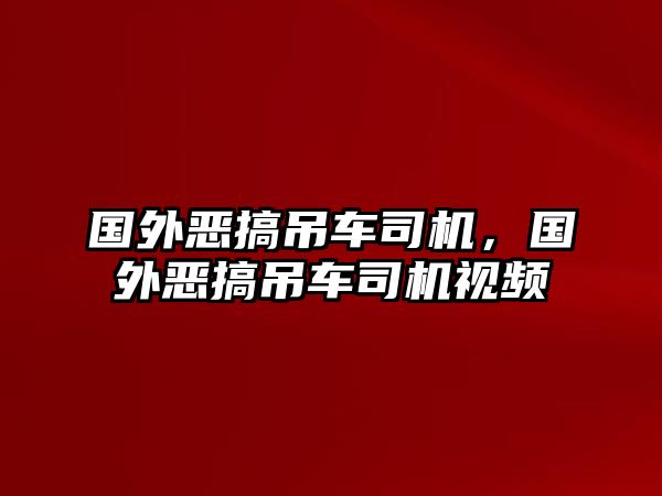 國(guó)外惡搞吊車司機(jī)，國(guó)外惡搞吊車司機(jī)視頻