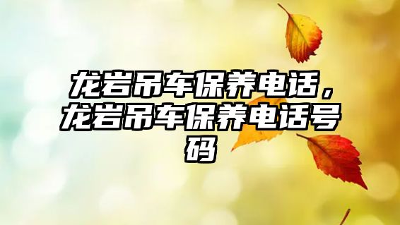 龍巖吊車(chē)保養(yǎng)電話，龍巖吊車(chē)保養(yǎng)電話號(hào)碼