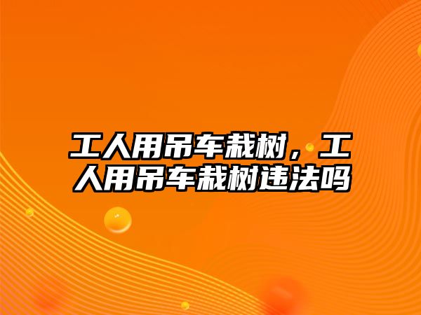 工人用吊車栽樹，工人用吊車栽樹違法嗎