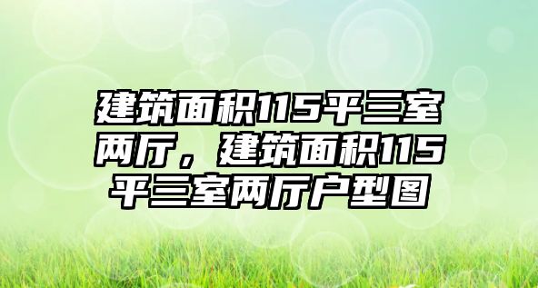 建筑面積115平三室兩廳，建筑面積115平三室兩廳戶型圖