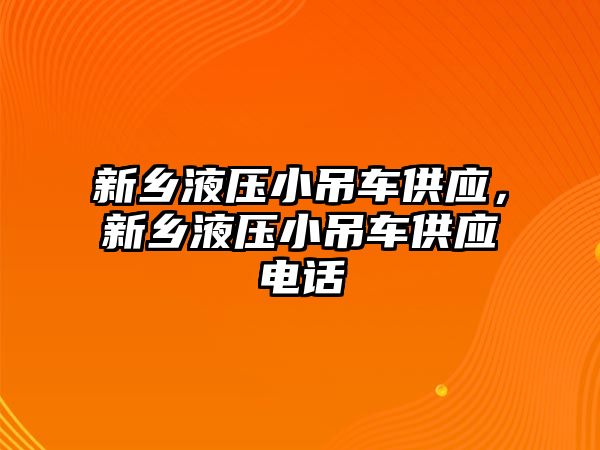 新鄉(xiāng)液壓小吊車供應，新鄉(xiāng)液壓小吊車供應電話