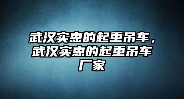 武漢實惠的起重吊車，武漢實惠的起重吊車廠家